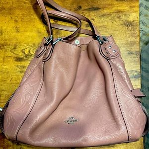 Coach shoulder purse with storage bag